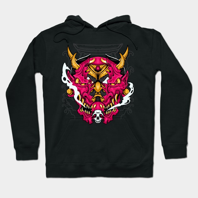 Daruma Oni Hoodie by JONHD